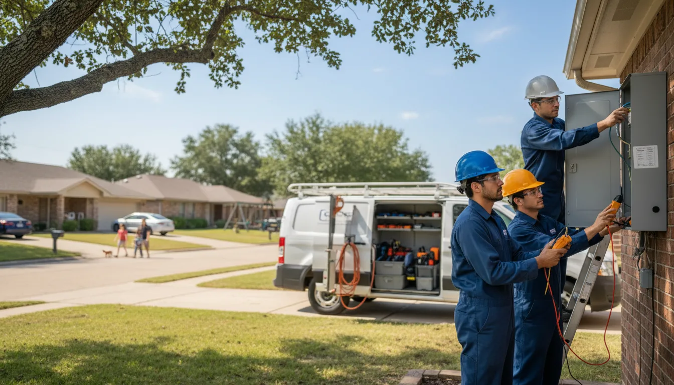 Certified electrician providing emergency electrical services in Royal, AR
